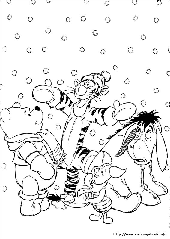 Winnie the Pooh coloring picture